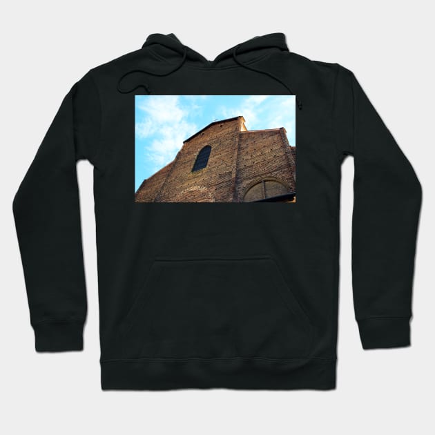 Facade of Basilica of Saint Petronius in Bologna Hoodie by KristinaDrozd